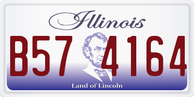 IL license plate B574164