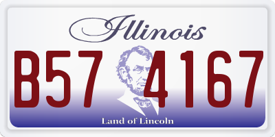 IL license plate B574167