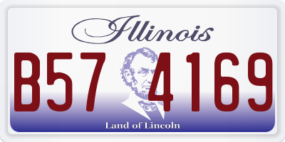 IL license plate B574169