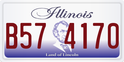 IL license plate B574170