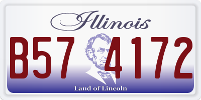 IL license plate B574172