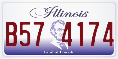 IL license plate B574174