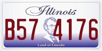 IL license plate B574176