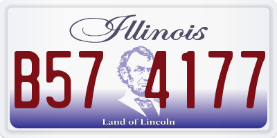 IL license plate B574177