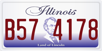 IL license plate B574178