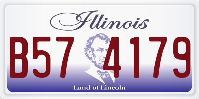 IL license plate B574179