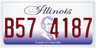 IL license plate B574187