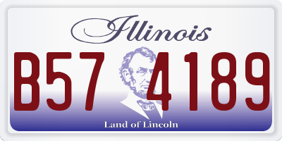IL license plate B574189