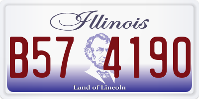 IL license plate B574190