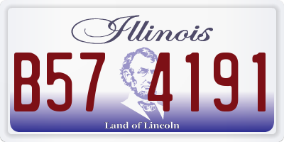 IL license plate B574191