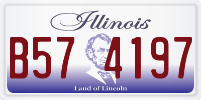 IL license plate B574197