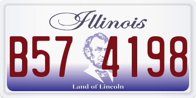 IL license plate B574198