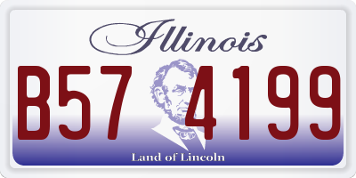 IL license plate B574199