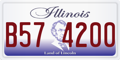 IL license plate B574200