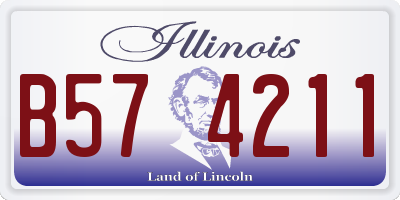 IL license plate B574211