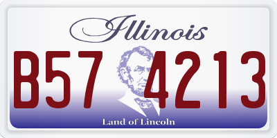 IL license plate B574213