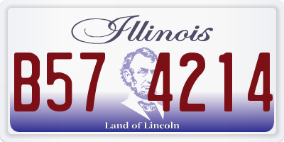 IL license plate B574214