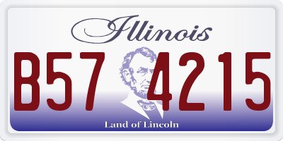 IL license plate B574215