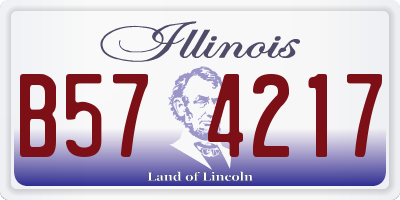 IL license plate B574217