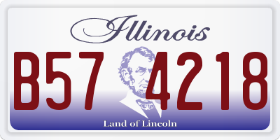 IL license plate B574218