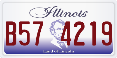 IL license plate B574219
