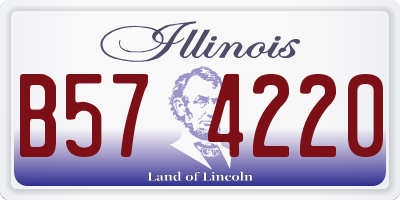 IL license plate B574220