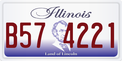 IL license plate B574221