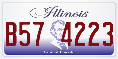 IL license plate B574223
