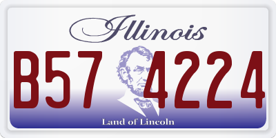 IL license plate B574224