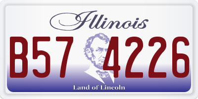 IL license plate B574226