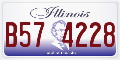IL license plate B574228