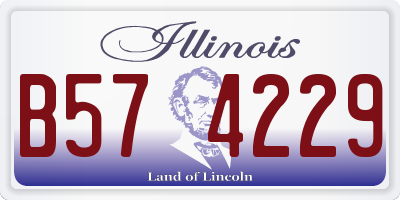 IL license plate B574229