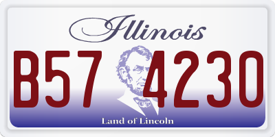 IL license plate B574230