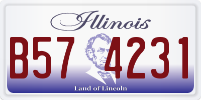 IL license plate B574231