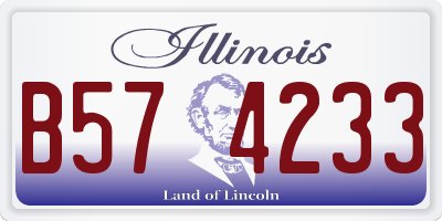 IL license plate B574233