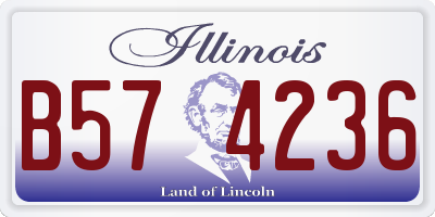 IL license plate B574236