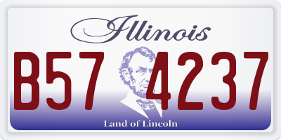IL license plate B574237