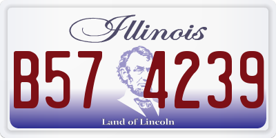 IL license plate B574239