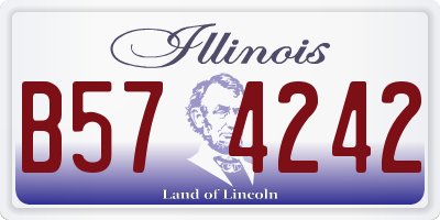 IL license plate B574242