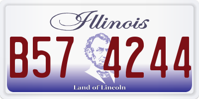 IL license plate B574244