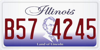 IL license plate B574245