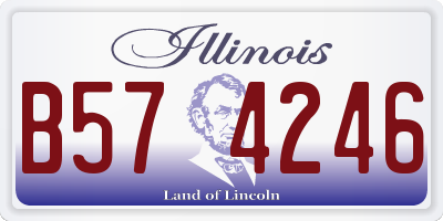 IL license plate B574246