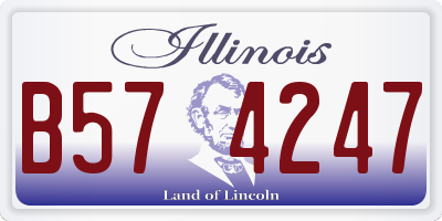 IL license plate B574247