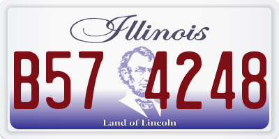 IL license plate B574248