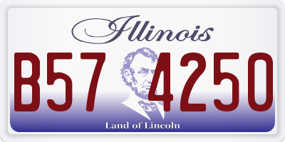 IL license plate B574250