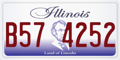 IL license plate B574252