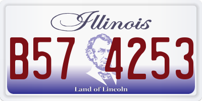 IL license plate B574253