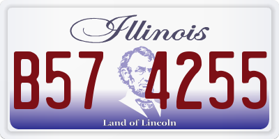 IL license plate B574255