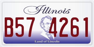 IL license plate B574261