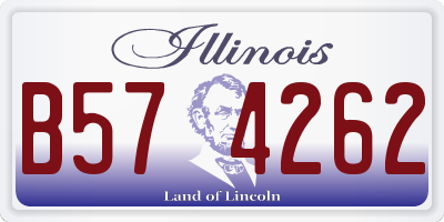IL license plate B574262